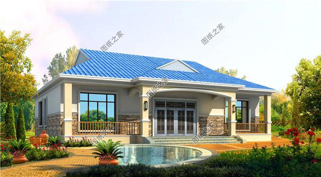 農(nóng)村一層最美房屋設(shè)計(jì)圖，造價(jià)低戶型好，第二款很多人都喜歡