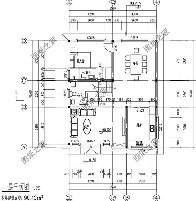 農(nóng)村小型二層二間設計圖，看完圖紙再建房，絕對讓你不后悔