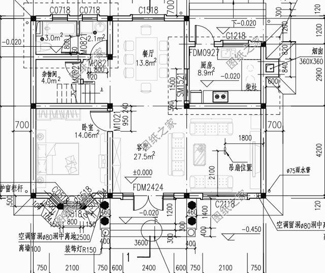 100平米鄉(xiāng)村二層自建房戶型圖，年輕人都該這樣建房，大家都很服氣