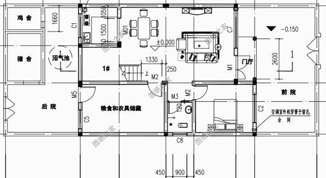 100平米鄉(xiāng)村二層自建房戶型圖，年輕人都該這樣建房，大家都很服氣