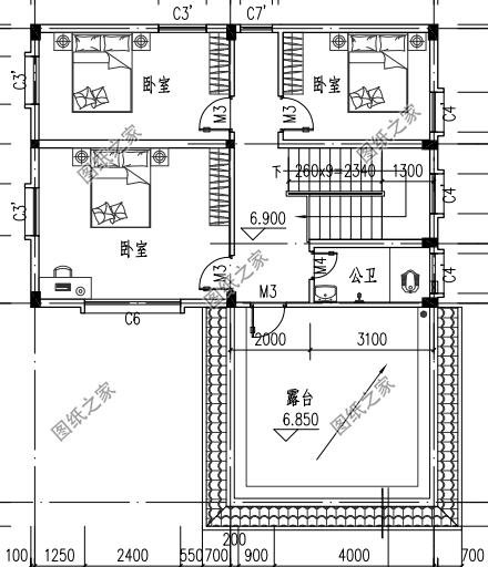 徽派建筑三層別墅設(shè)計圖，讓農(nóng)村房屋變的不在普通