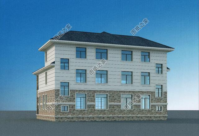 18米開間三層雙拼別墅效果圖，兩個孩子一起建，好好享受老年生活