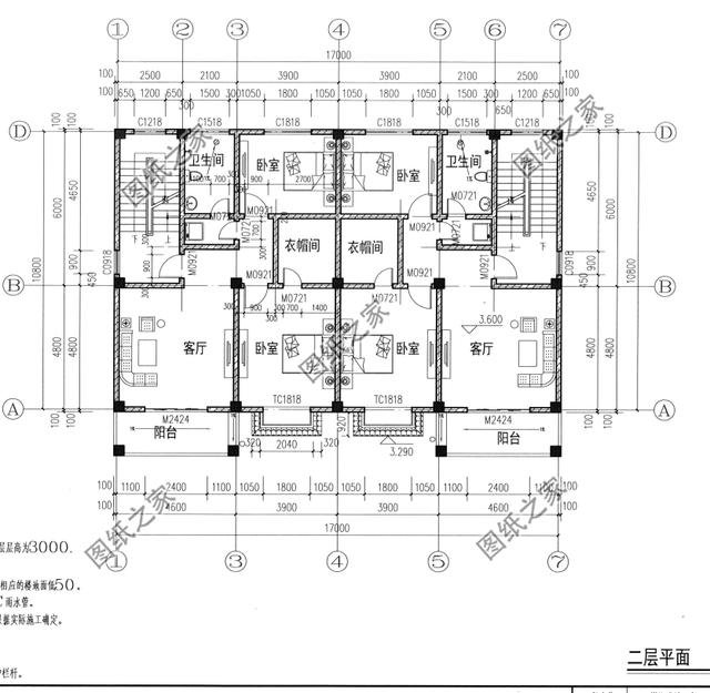 18米開間三層雙拼別墅效果圖，兩個孩子一起建，好好享受老年生活