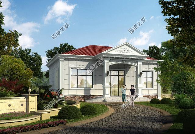 四套農(nóng)村自建一層平房設(shè)計(jì)圖，戶型周正，讓人建了還想建