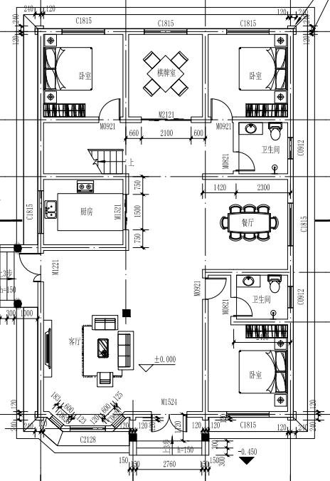 農(nóng)村二層樓房設(shè)計(jì)平面圖，有全套圖紙，全方位回歸自然生活
