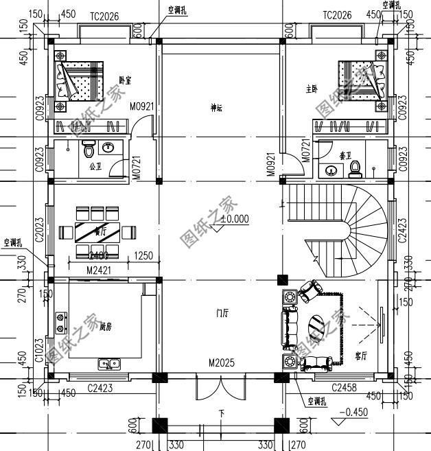 最新款農(nóng)村三層半別墅圖紙，必將成為農(nóng)村里數(shù)一數(shù)二的人