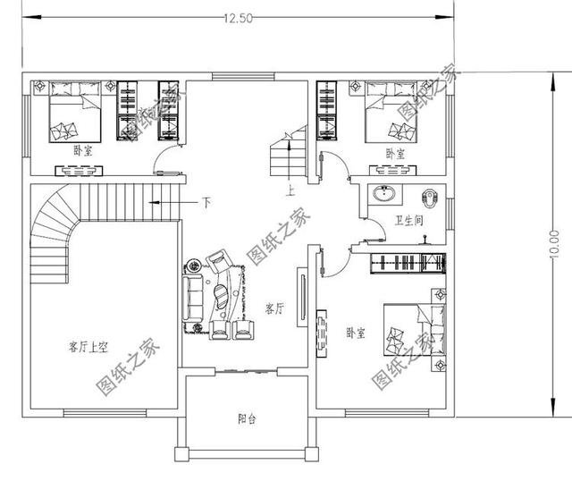 占地120平米三層農(nóng)村自建房設(shè)計(jì)圖，建房熱門款，最適合農(nóng)村的建房設(shè)計(jì)圖