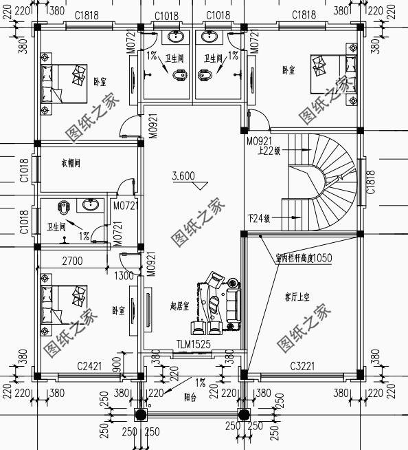 農(nóng)村三層別墅帶陽臺露臺設計，給你不一樣的居住體驗