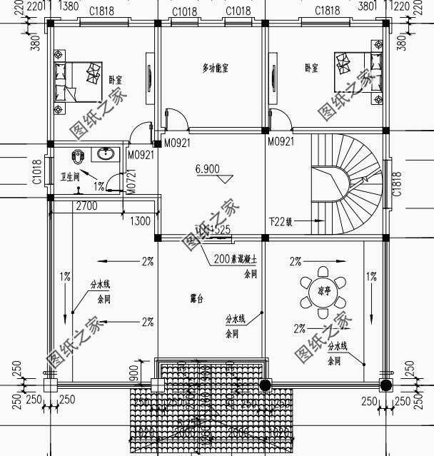 農(nóng)村三層別墅帶陽臺露臺設計，給你不一樣的居住體驗