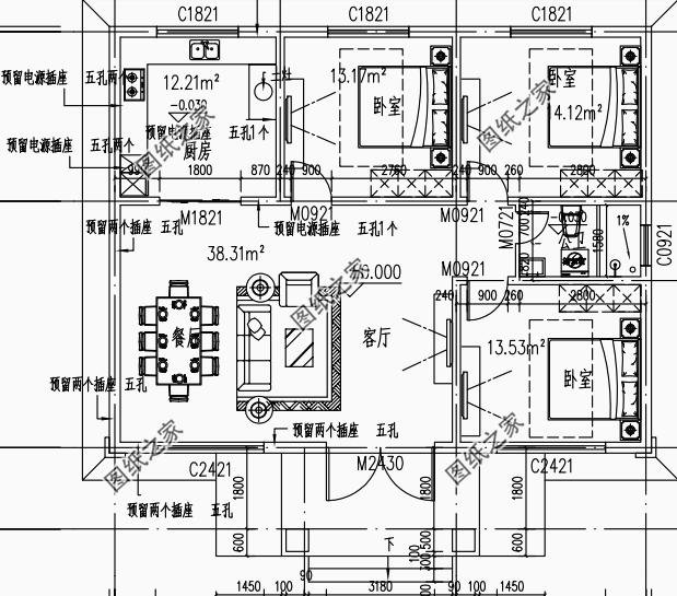 五款經(jīng)典農(nóng)村一層一樓建房設(shè)計(jì)圖，蓋好比別墅都美
