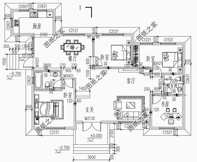 五款經(jīng)典農(nóng)村一層一樓建房設(shè)計(jì)圖，蓋好比別墅都美