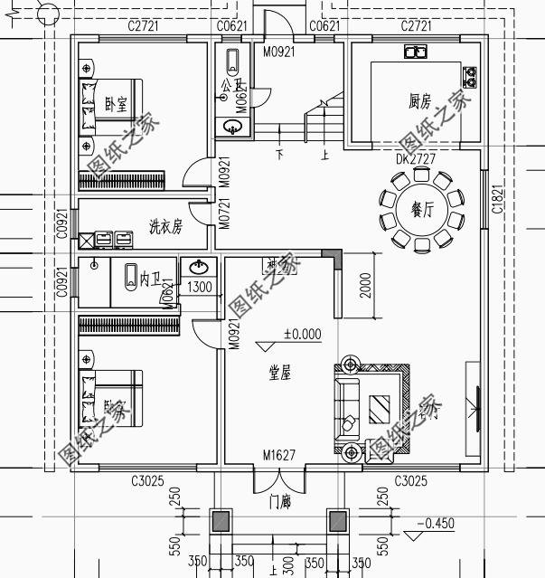 農(nóng)村二層羅馬柱別墅外形圖，讓你的別墅漂亮大氣，透露著氣質(zhì)