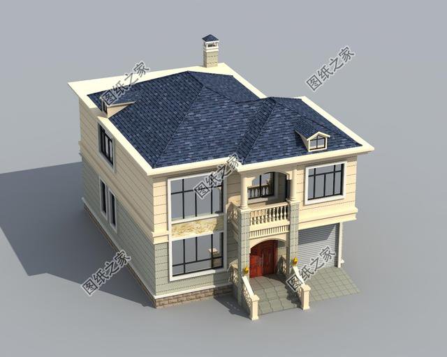 帶柴火房的農(nóng)村二層別墅，兩代人生活都舒適，過完年就能蓋