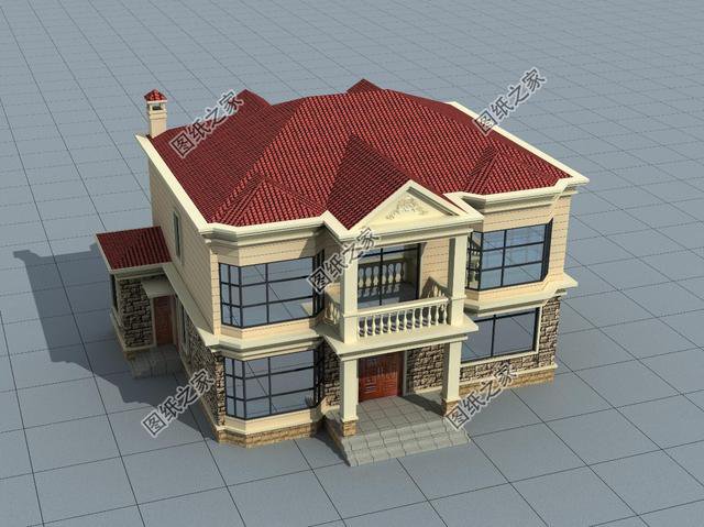 帶柴火房的農(nóng)村二層別墅，兩代人生活都舒適，過完年就能蓋