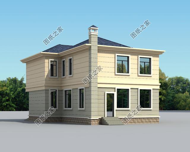 帶柴火房的農(nóng)村二層別墅，兩代人生活都舒適，過完年就能蓋