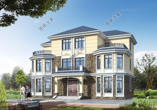 二層和二層半共堂屋雙拼別墅設(shè)計(jì)圖，建房子傳統(tǒng)習(xí)俗不能丟