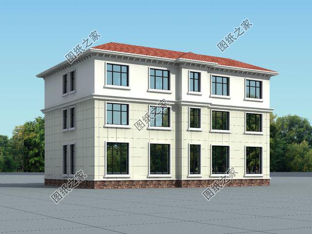 二層和二層半共堂屋雙拼別墅設(shè)計(jì)圖，建房子傳統(tǒng)習(xí)俗不能丟