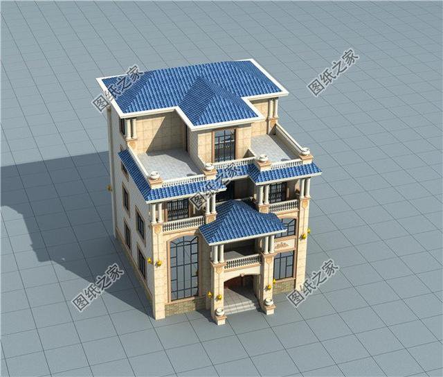 三層半（四層）新型農(nóng)村小樓房，回家建一棟，看著就氣派