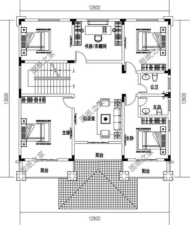 三層半（四層）新型農(nóng)村小樓房，回家建一棟，看著就氣派
