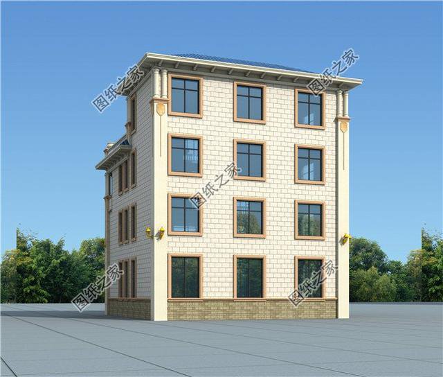 三層半（四層）新型農(nóng)村小樓房，回家建一棟，看著就氣派