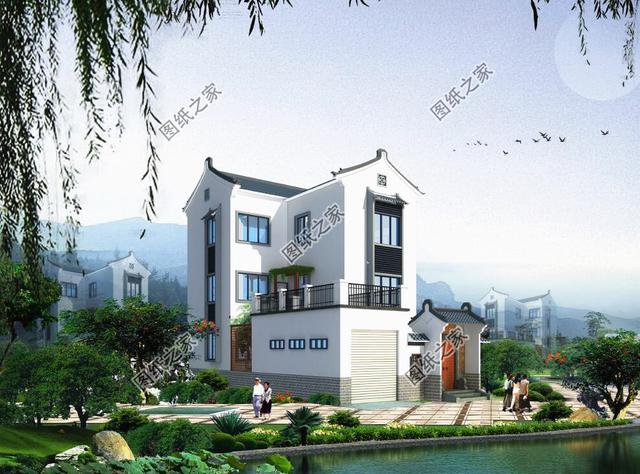 農(nóng)村帶小院子花園別墅效果圖，不用請(qǐng)?jiān)O(shè)計(jì)師，施工隊(duì)照著就能建