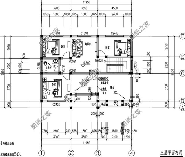 3款一百平方農(nóng)村建房圖，這三款三層小樓被村里人搶著建，喜歡就收藏