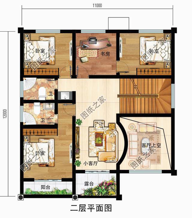2024年新款別墅圖兩層半戶型圖，建成圖和想象中的幾乎一模一樣
