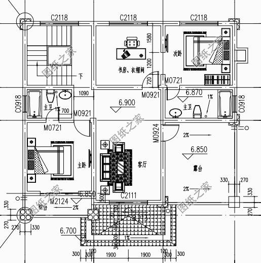 120平自建房設(shè)計圖紙，農(nóng)村自建房推薦，喜歡就收藏吧