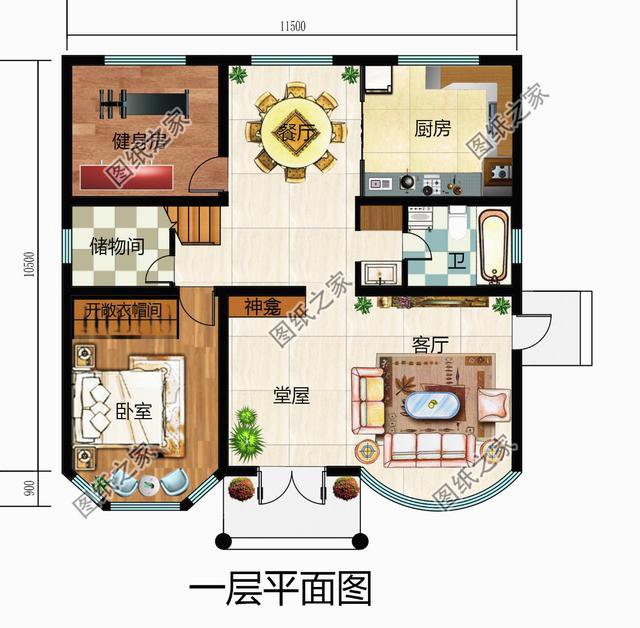 120平自建房設(shè)計圖紙，農(nóng)村自建房推薦，喜歡就收藏吧
