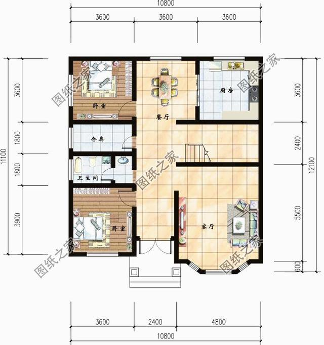 120平自建房設(shè)計圖紙，農(nóng)村自建房推薦，喜歡就收藏吧