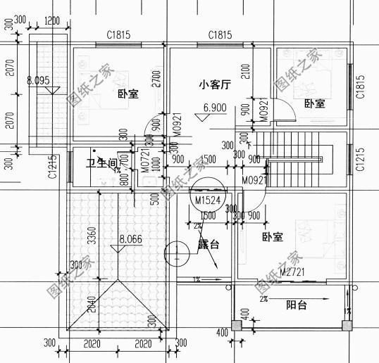 農(nóng)村自建房圖片三層，造型簡單，布局緊湊，施工難度也不高
