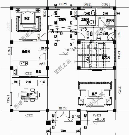 農(nóng)村自建房圖片三層，造型簡單，布局緊湊，施工難度也不高