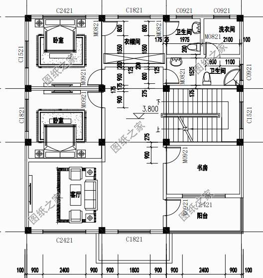 農(nóng)村自建房圖片三層，造型簡單，布局緊湊，施工難度也不高