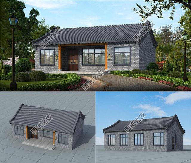 新式農(nóng)村一層瓦房圖片，造型美布局佳，真正值得建的好房子