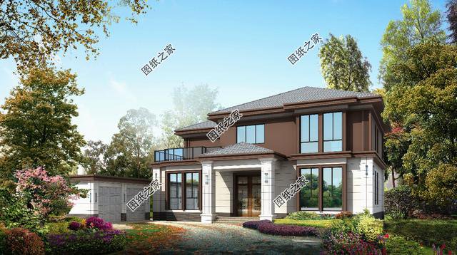 農(nóng)村二層小別墅圖片，戶型合理外觀也不賴，總有一款是你中意的