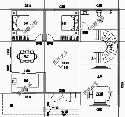 農(nóng)村二層小別墅圖片，戶型合理外觀也不賴，總有一款是你中意的