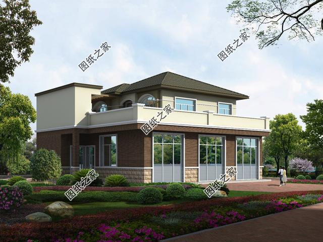 農(nóng)村二層小別墅圖片，戶型合理外觀也不賴，總有一款是你中意的