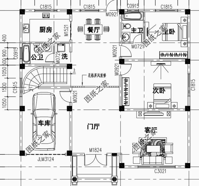 三層別墅住宅農(nóng)村，外觀和戶型上完美搭配，真的還不錯(cuò)