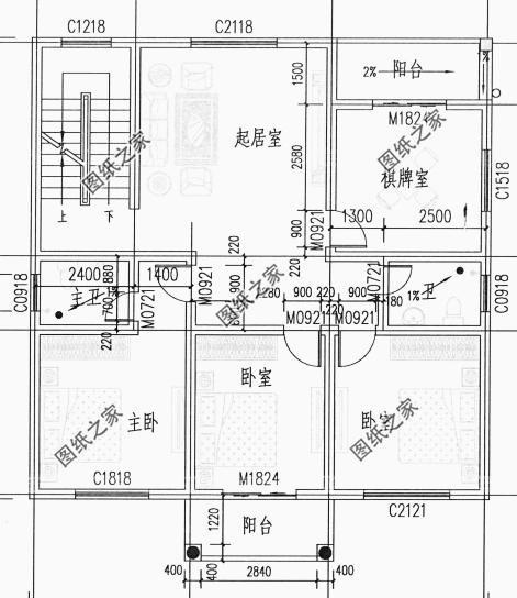 三層別墅住宅農(nóng)村，外觀和戶型上完美搭配，真的還不錯(cuò)