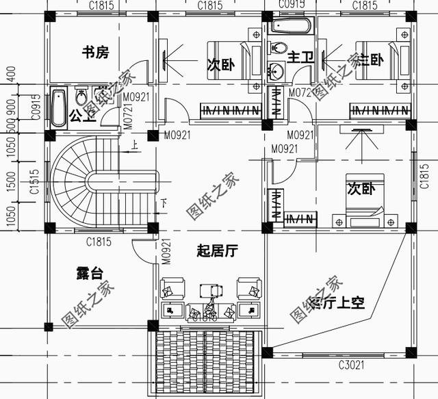 三層別墅住宅農(nóng)村，外觀和戶型上完美搭配，真的還不錯(cuò)