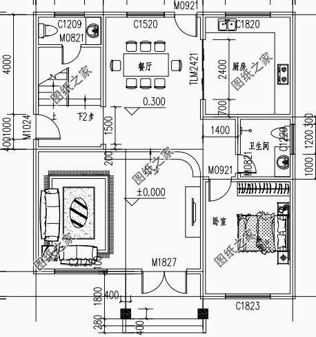 三層別墅住宅農(nóng)村，外觀和戶型上完美搭配，真的還不錯(cuò)