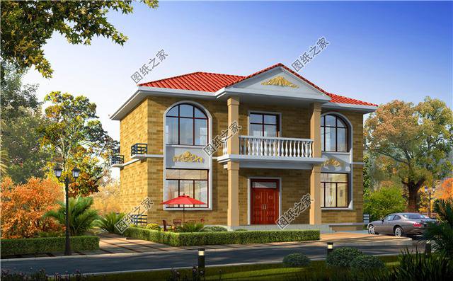 占地100平米農(nóng)村二層樓設計圖，簡單大氣的戶型，布局沒得挑