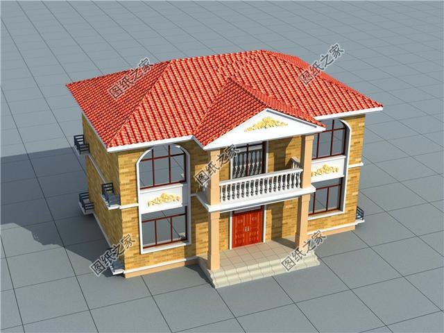 占地100平米農(nóng)村二層樓設計圖，簡單大氣的戶型，布局沒得挑