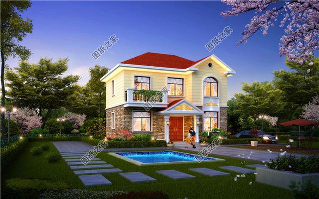 三間二層15萬左右設計圖，造價經(jīng)濟劃算，適合建給父母居住