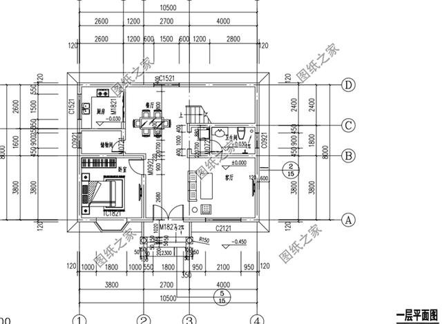 三間二層15萬左右設計圖，造價經(jīng)濟劃算，適合建給父母居住