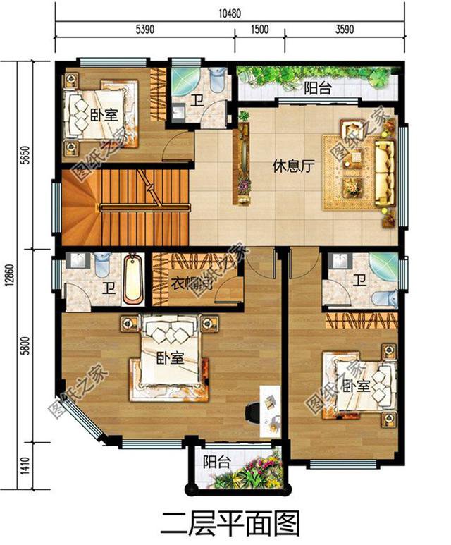 有陽(yáng)臺(tái)四層樓房設(shè)計(jì)圖，建一棟在村里倍有面，你值得擁有