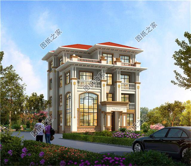 三層半帶露臺別墅圖片，想要大露臺的就這樣設(shè)計，洋氣又實用