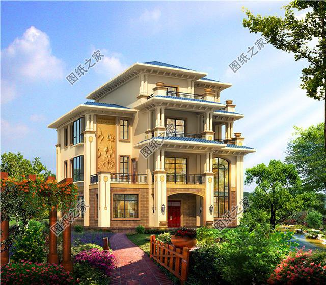 三層半帶露臺別墅圖片，想要大露臺的就這樣設(shè)計，洋氣又實用