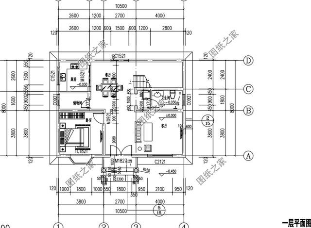 農(nóng)村普通樓房二層設(shè)計圖，簡單實用造價低，輕輕松松就能建