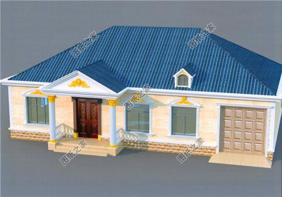 一層自建房帶車庫設計圖，自己住給父母都可以，實惠又好看